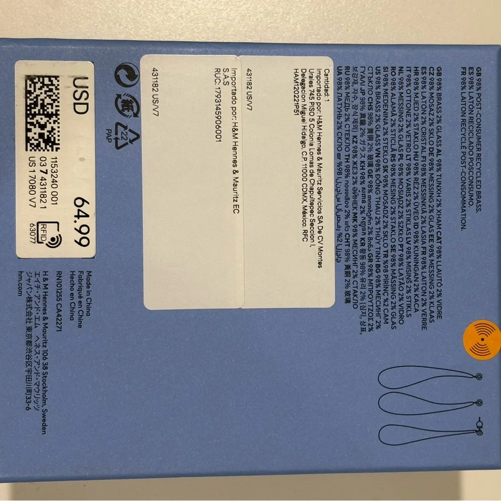 Mugler Silver Teardrop Earrings - Picture 4 of 4